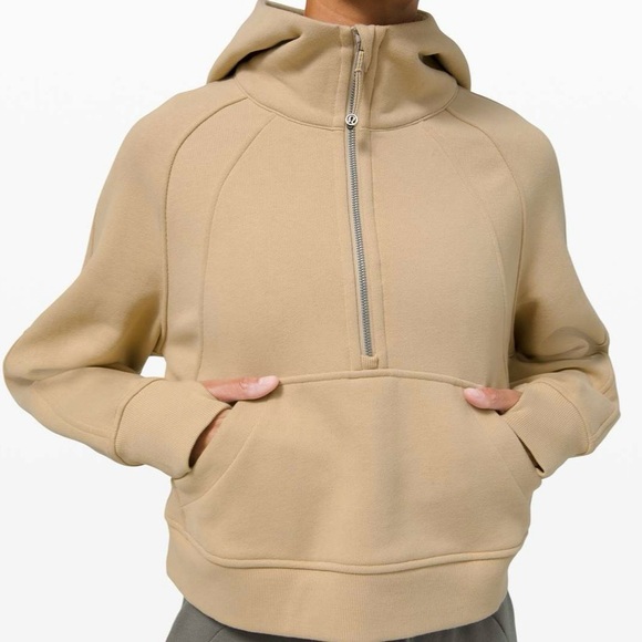 LULULEMON Scuba Oversized 1/2 Zip Hoodie Trench Women XS - Picture 1 of 15